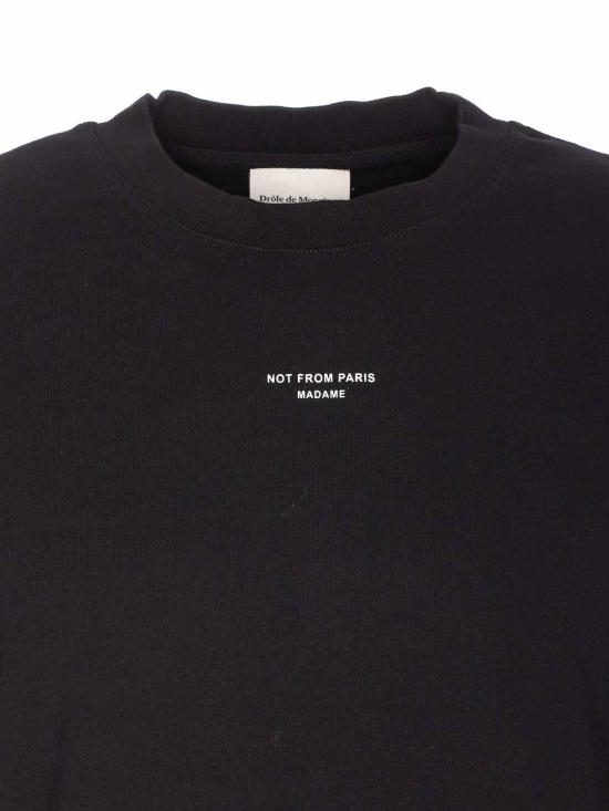 26SS 드롤드무슈 반팔 티셔츠 TS202CO002BL Black - DROLE DE MONSIEUR