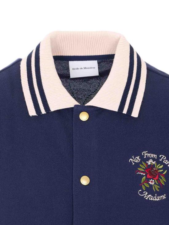 26SS 드롤드무슈 폴로 티셔츠 SH247CO264NY Blue - DROLE DE MONSIEUR