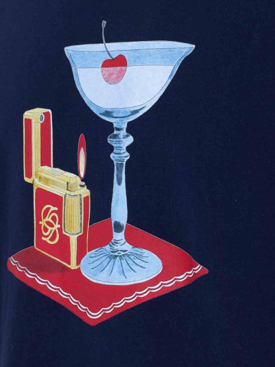 26SS 드롤드무슈 반팔 티셔츠 TS291CO002NY Blue - DROLE DE MONSIEUR