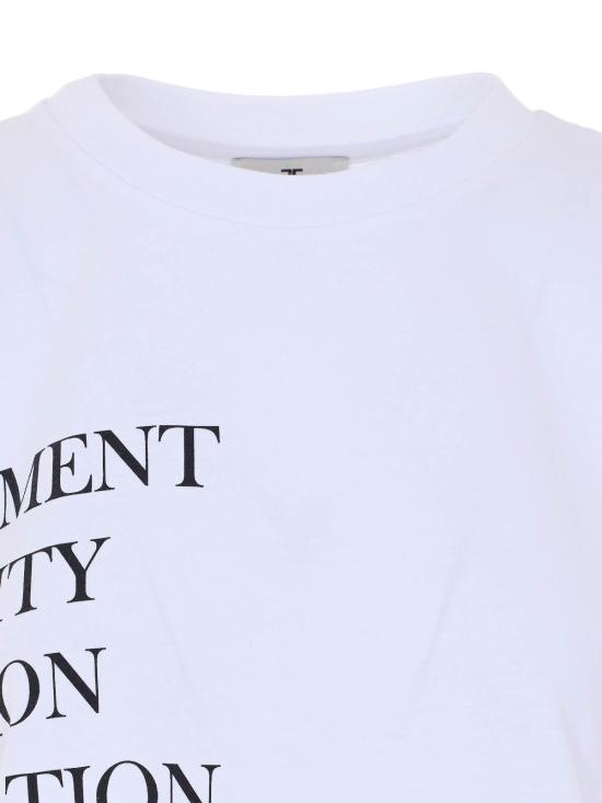 27SS 엘리자베타프랜치 반팔 티셔츠 MA70P61E2270 White - ELISABETTA FRANCHI