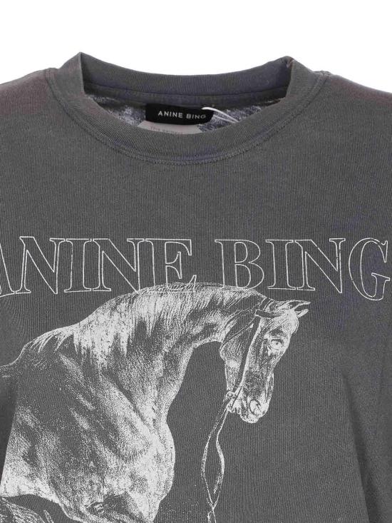 26SS 애니빙 반팔 티셔츠 A0811713WBL1 Grey - ANINE BING