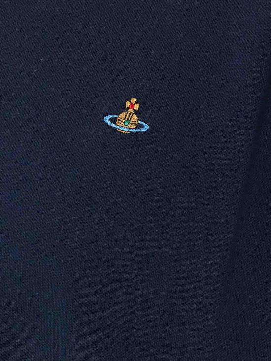 26SS 비비안웨스트우드 폴로 티셔츠 2H01000UJ00AUK410 Blue - VIVIENNE WESTWOOD