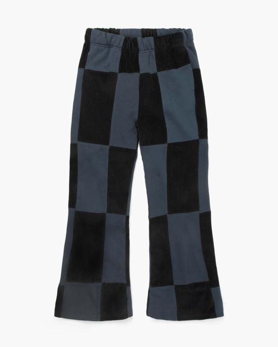  레스 티엔 스트레이트 팬츠 레 티엔 패치워크 벨보텀  블랙