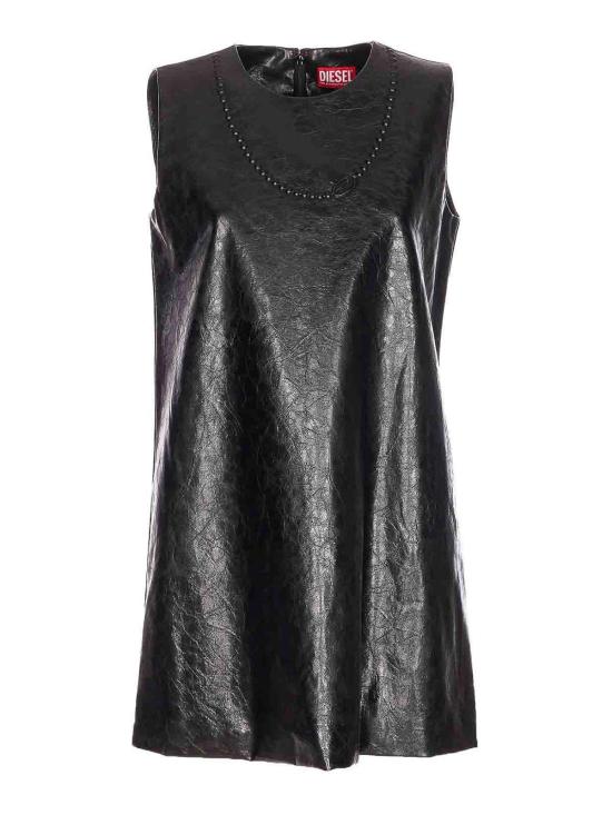 26SS 디젤 D 아레스 슬리브리스 미디 드레스 A218550QMBU9XX Black