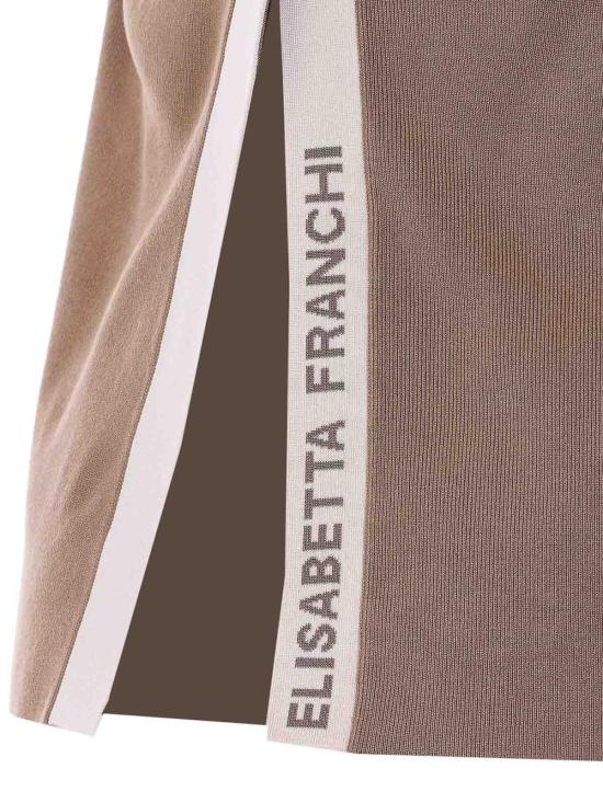  엘리자베타프랜치 민소매 티셔츠 TK72S61E2727 Brown - ELISABETTA FRANCHI