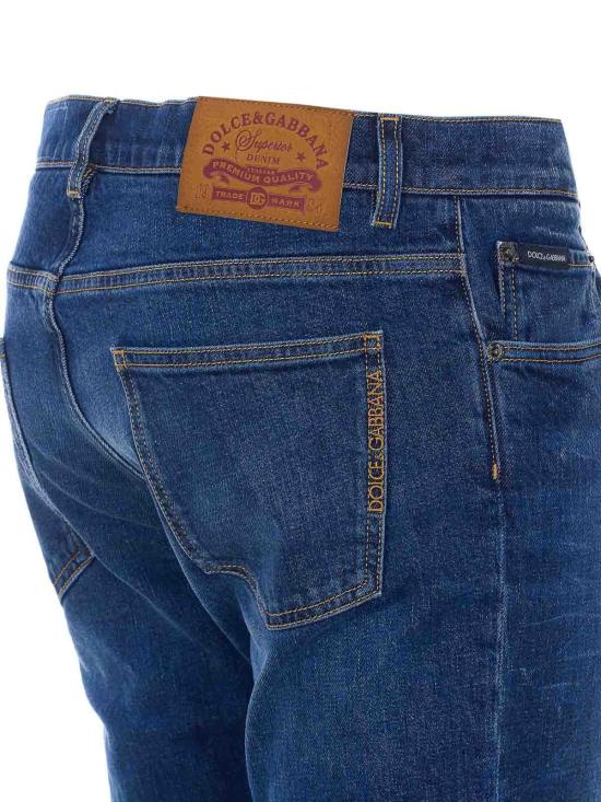 26SS 돌체앤가바나 스트레이트 팬츠 GY07LZG8OL1S9001 Blue - DOLCE & GABBANA