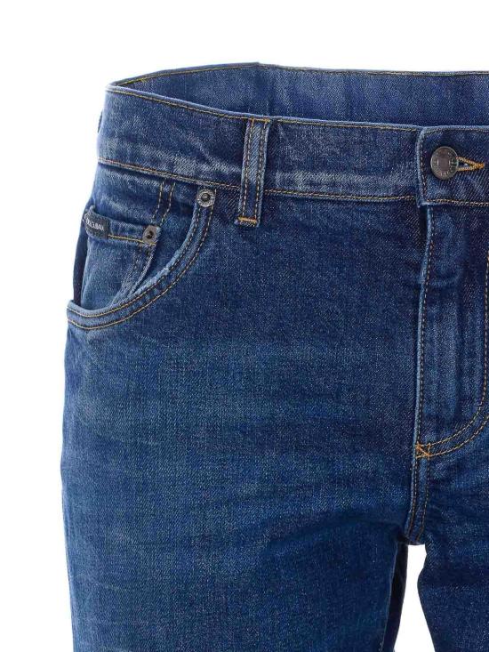 26SS 돌체앤가바나 스트레이트 팬츠 GY07LZG8OL1S9001 Blue - DOLCE & GABBANA