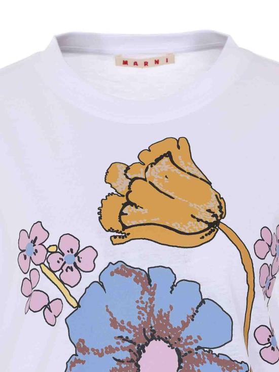 26SS 마르니 반팔 티셔츠 THJE0293PSUSCY78PRW01 White - MARNI