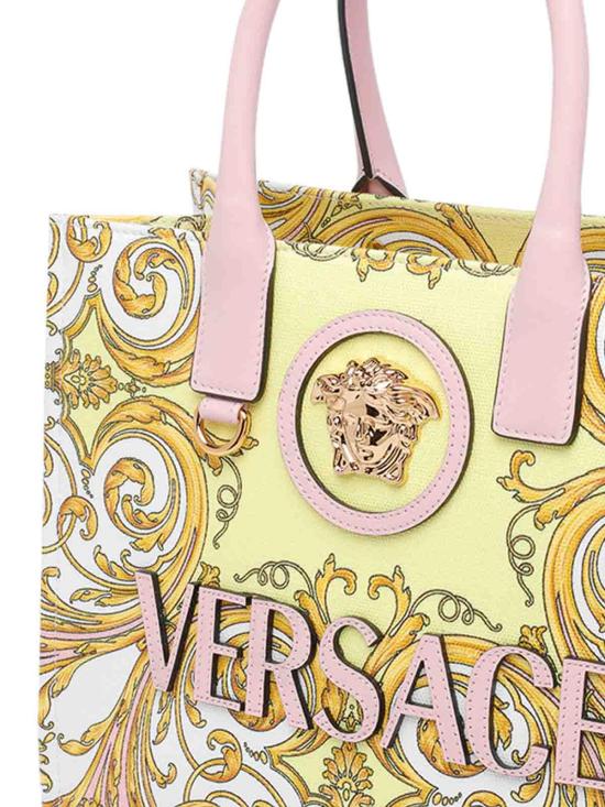 26SS 베르사체 라 메두사 바로코 프린티드 스몰 토트백 10058611A171485PD4V Nude Neutrals - VERSACE