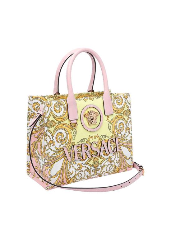 26SS 베르사체 라 메두사 바로코 프린티드 스몰 토트백 10058611A171485PD4V Nude Neutrals - VERSACE