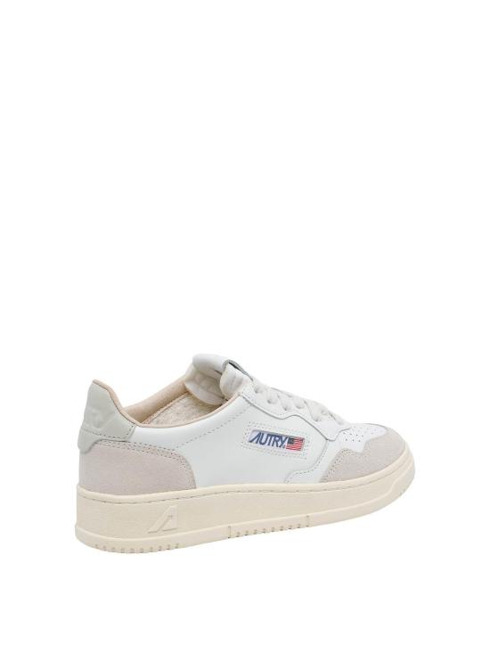 26FW 오트리 메달리스트 로우 레더 스니커즈 AULWLS14 WHITE - AUTRY