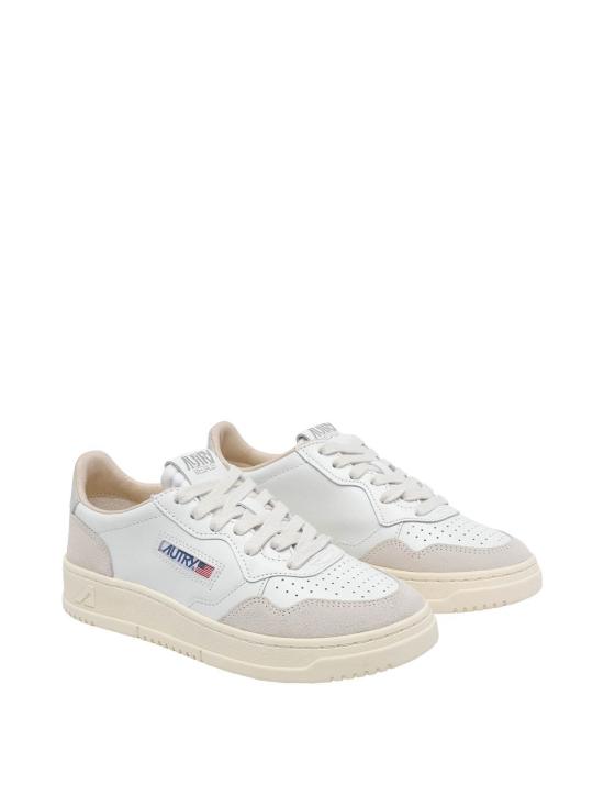 26FW 오트리 메달리스트 로우 레더 스니커즈 AULWLS14 WHITE - AUTRY