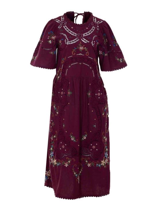 26SS 세아 미디 스커트 245BURGUNDY Red