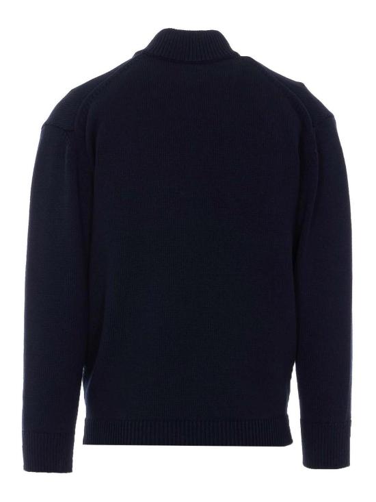 27SS 씨피 컴퍼니 코튼 믹스드 지퍼 가디건 20CMKN131A006056M888 Blue - C.P. COMPANY