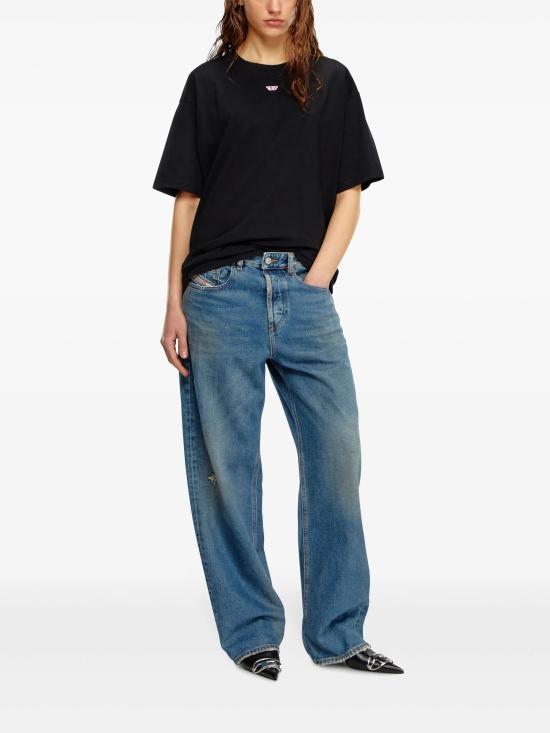 25FW 디젤 D 패치 자수 티셔츠 A149290GRAI 9XX - DIESEL