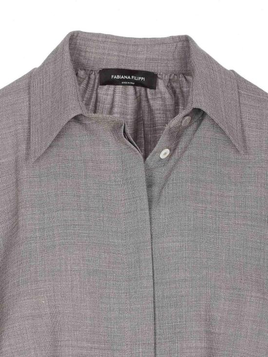 26SS 파비아나 필리피 셔츠 CAD266F309L7718179 Grey - FABIANA FILIPPI