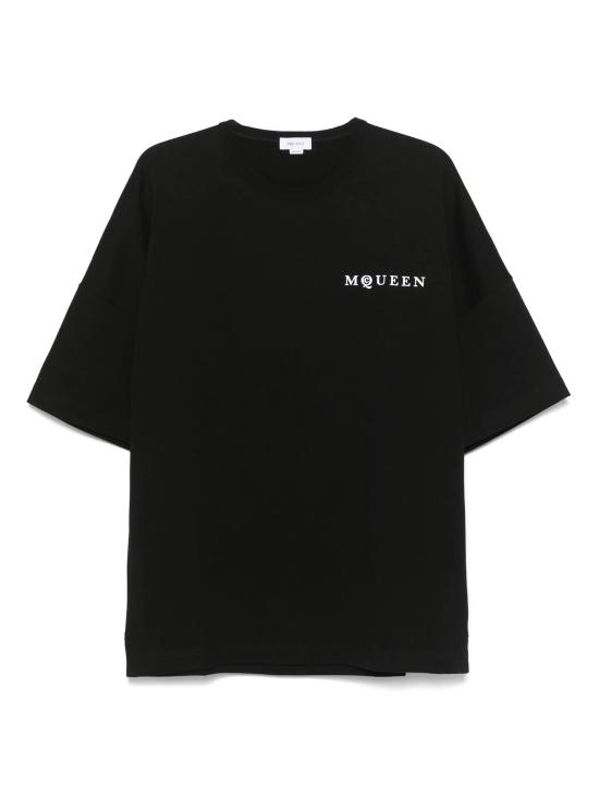 25FW MC QUEEN 반팔 티셔츠 828434QTADE 0520 BLACK WHITE