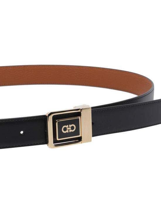 26SS 살바토레 페라가모 가죽 벨트 791121670620 Black - SALVATORE FERRAGAMO