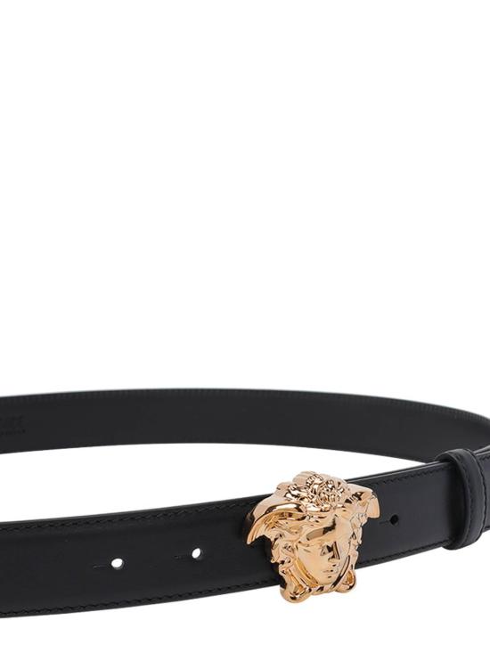 26SS 베르사체 가죽 벨트 1020766DVTP11B00V Black - VERSACE