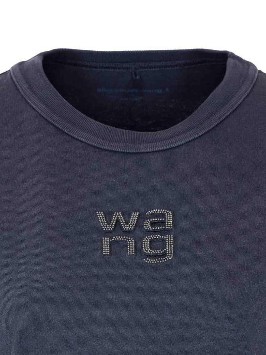 26SS 알렉산더 왕 반팔 티셔츠 4CC1261220011 Black - ALEXANDER WANG