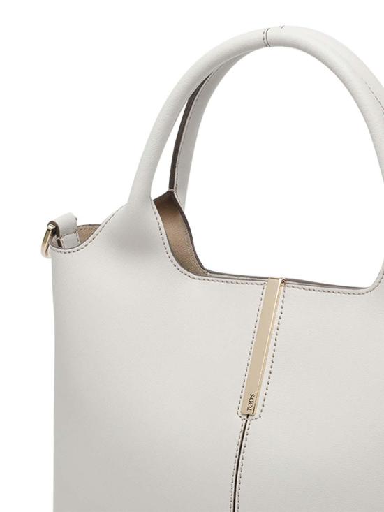 26SS 토즈 레더 스몰 쇼핑백 XBWEBRA0200UBL1O92 White - TODS