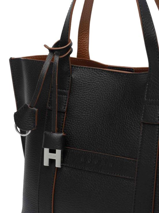 26SS 호간 토트백 KBW01WA0200UZU7E25 Black - HOGAN