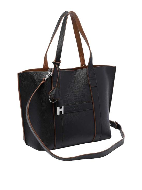 26SS 호간 토트백 KBW01WA0200UZU7E25 Black - HOGAN