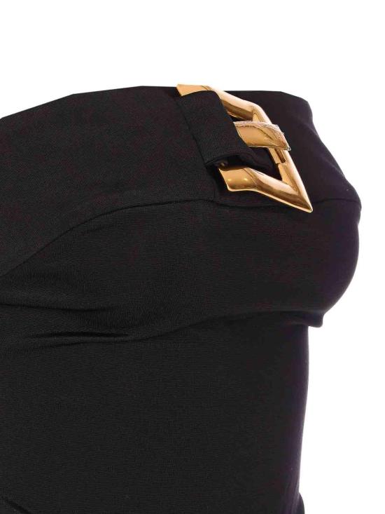 26SS 발망 롱 원피스 RG080JL050PA Black - BALMAIN