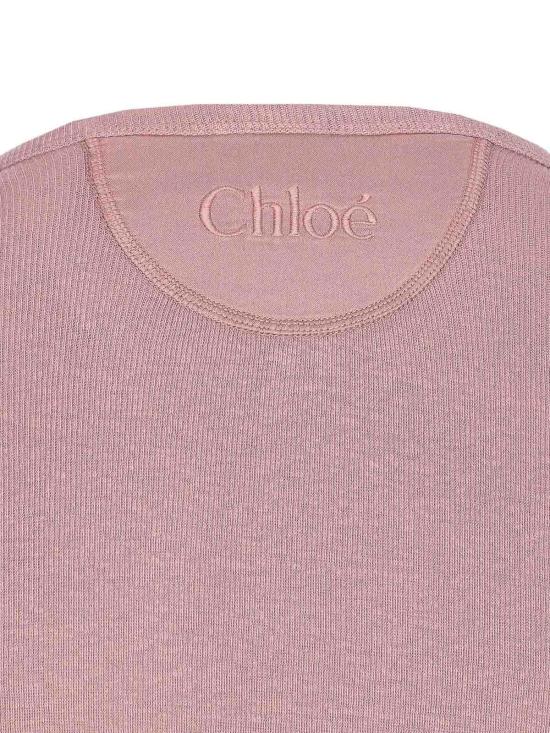 26SS 끌로에 민소매 티셔츠 26SJH3018550C Nude Neutrals - CHLOE