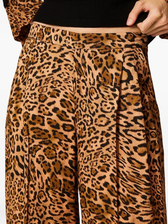25FW 트윈셋 팔라초 팬츠 252TP2474 12737 ANIMALIER COFFEE - TWINSET