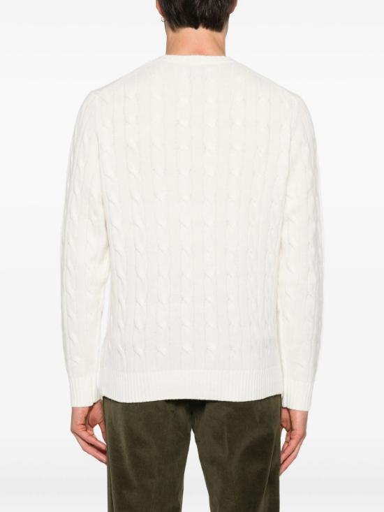 25FW 세인트바쓰 스웨터 REGENT BRAID WOOL 10 OFF WHITE - MC2 SAINT BARTH