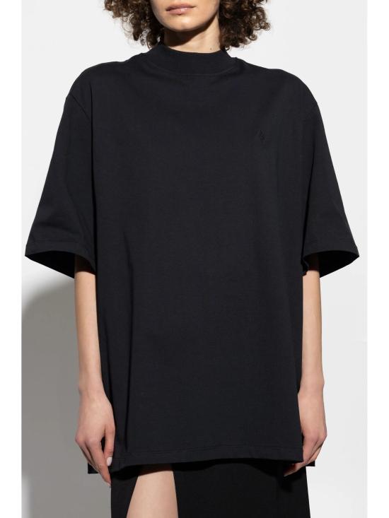 25SS 디 아티코 반팔 티셔츠 250WCT00173JJJ025AA 100 BLACK - THE ATTICO