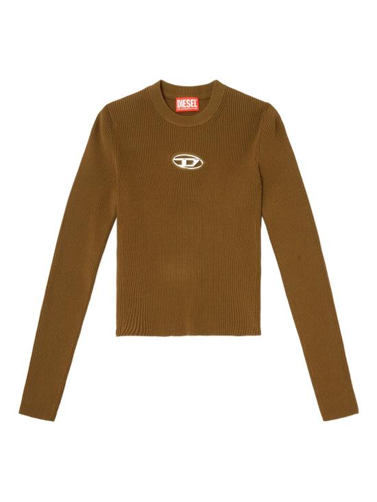 25FW 디젤 M-발라리 오발 D 립 니트 비스코스 블렌드 탑 A153280DLAX 5FP