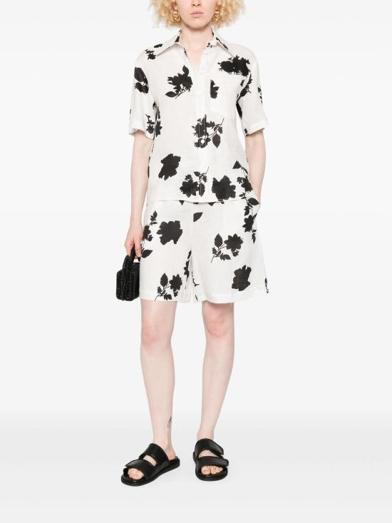 25SS 리비아나 콘티 숏팬츠 L5SL57 ROS1 BIANCO NERO - LIVIANA CONTI