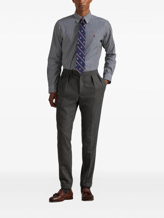 25FW 랄프 로렌 긴팔 셔츠 710929346022 NEWPORT NAVY WHITE - RALPH LAUREN