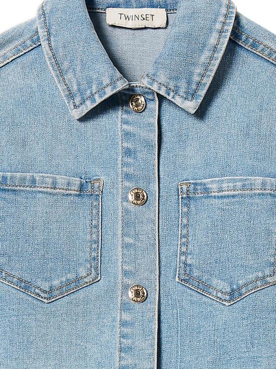 25SS [키즈] 트윈셋 캐주얼 자켓 251GJ2512 11457 DENIM CHIARO - TWINSET