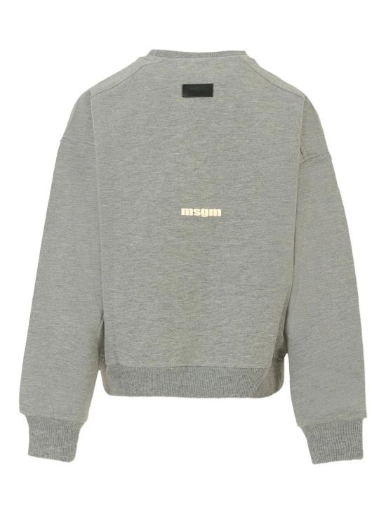 25FW [키즈] 엠에스지엠 니트/스웻셔츠 F5MSJUSW057 104 GRIGIO MELANGE SCURO - MSGM