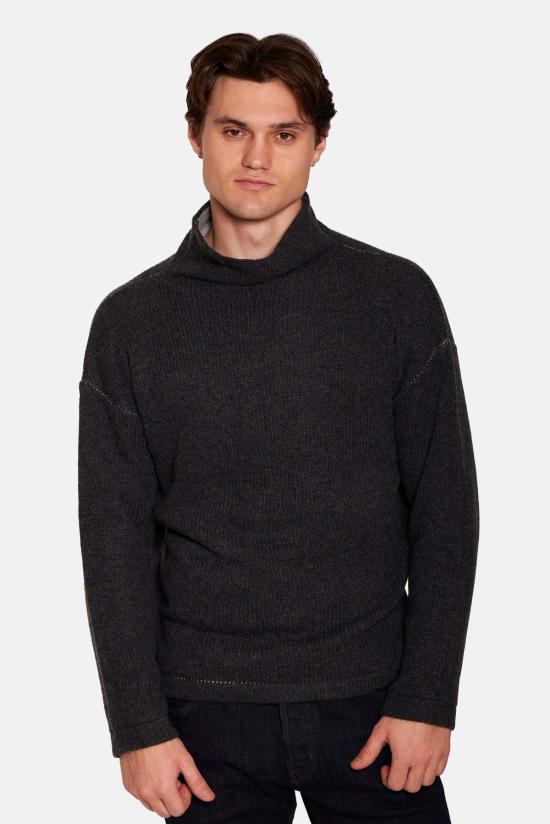  블루&크림 스웨터 블루앤크림 브래드 캐시미어 터틀넥