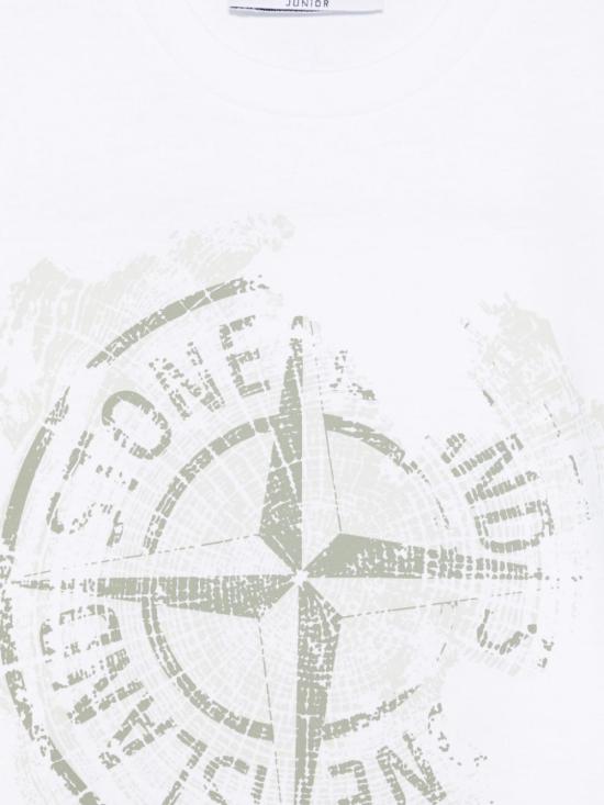 25SS [키즈] 스톤 아일랜드 티셔츠 K1S162100010S0128 V0001 WHITE - STONE ISLAND