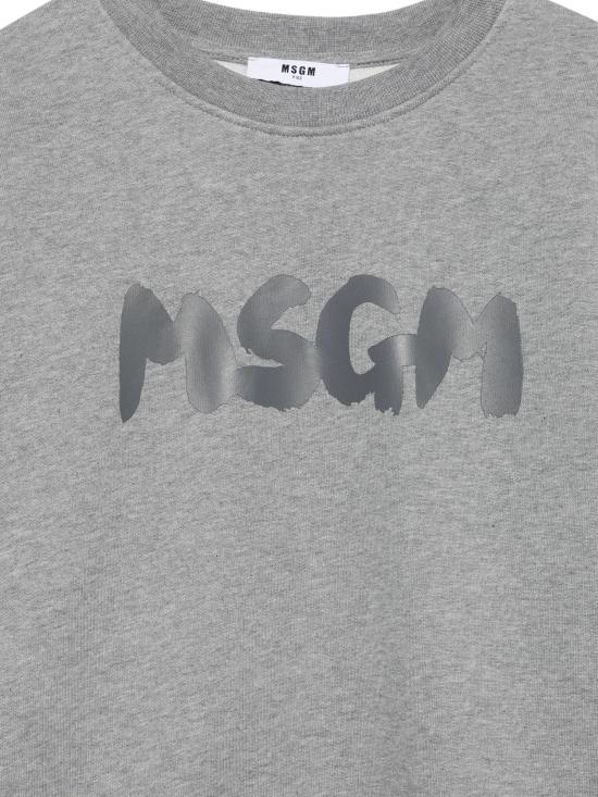 25FW [키즈] 엠에스지엠 니트/스웻셔츠 F5MSJUSW016 104 GRIGIO MEL ANGE SCURO - MSGM