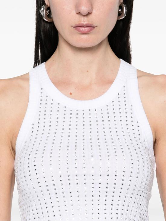 25SS 디 아티코 민소매 티셔츠 250WCN00004JJJ051TR 001 WHITE - THE ATTICO