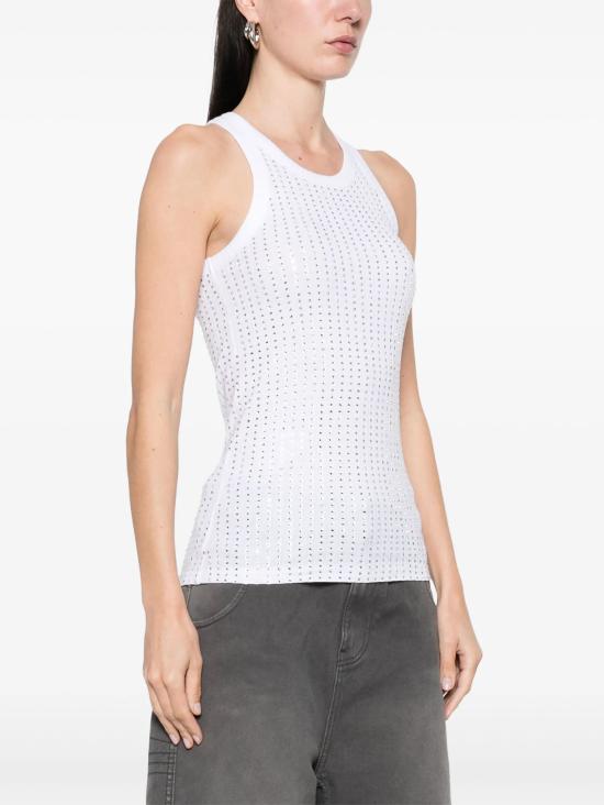 25SS 디 아티코 민소매 티셔츠 250WCN00004JJJ051TR 001 WHITE - THE ATTICO