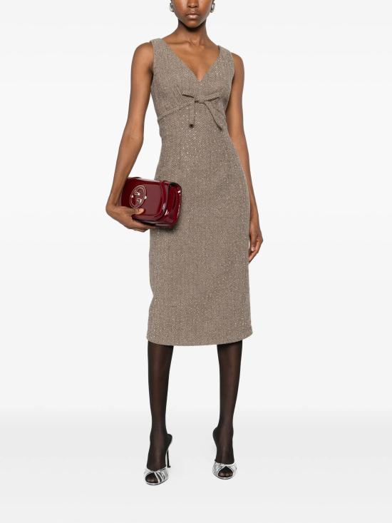 25FW 에르마노 피렌제 미디 원피스 D47EQ001ED0MFA71 48244 MORO - ERMANNO FIRENZE