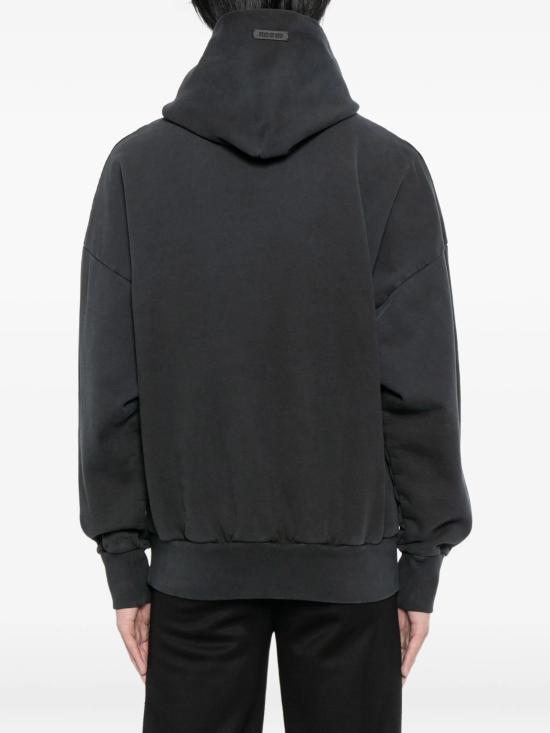 25FW 피어오브갓 후드 티셔츠 FG25FW12121BHF 001 BLACK - FEAR OF GOD