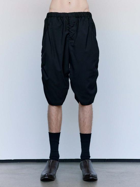  가브리엘라 콜 가먼츠 숏팬츠 330번 여름 울 드레이프 반바지 블랙 - GABRIELA COLL GARMENTS