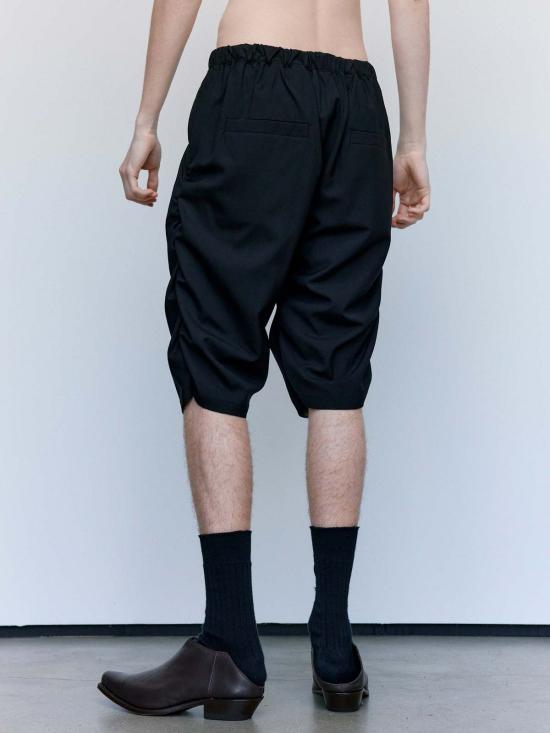  가브리엘라 콜 가먼츠 숏팬츠 330번 여름 울 드레이프 반바지 블랙 - GABRIELA COLL GARMENTS