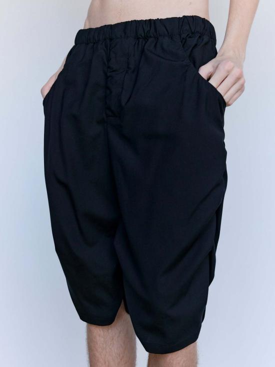  가브리엘라 콜 가먼츠 숏팬츠 330번 여름 울 드레이프 반바지 블랙 - GABRIELA COLL GARMENTS