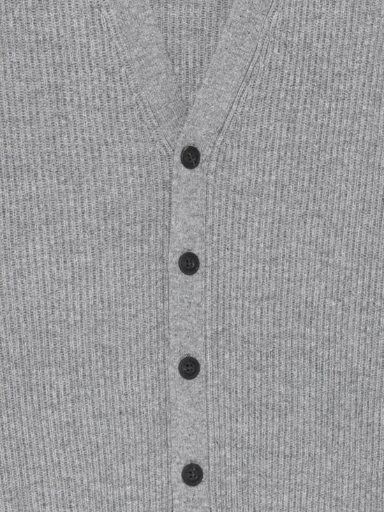 25FW 세인트바쓰 가디건 HERRISON RIB WOOL 15M GREY MELANGE - MC2 SAINT BARTH