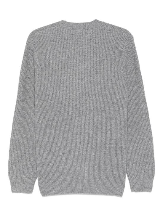 25FW 세인트바쓰 가디건 HERRISON RIB WOOL 15M GREY MELANGE - MC2 SAINT BARTH