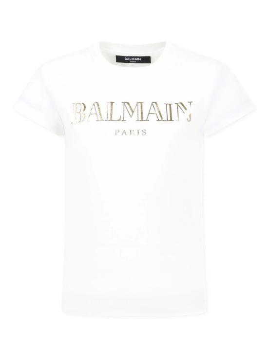 25SS [키즈] 발망 티셔츠 BW8A91Z0082 100OR